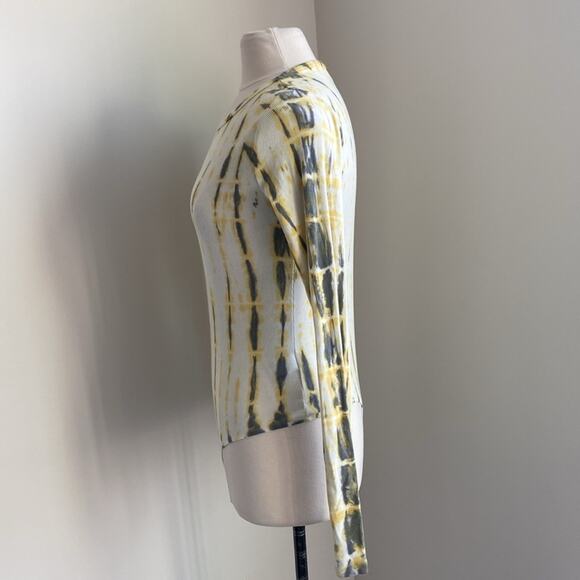 AGOLDE Bodysuit Womens Sz Large Yellow Tie Dye Boho Supima Cotton Boho Festival - Picture 4 of 9